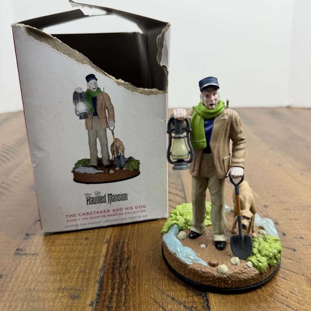 2024 Hallmark Keepsake Ornament The Caretaker And His Dog Disney Haunted Mansion